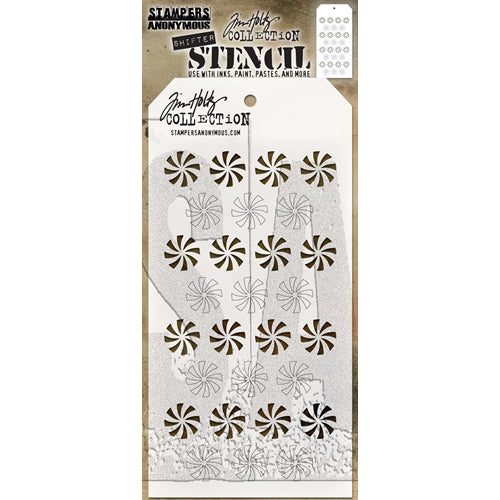 Simon Says Stamp! Tim Holtz Layering Stencil SHIFTER PEPPERMINT THS137