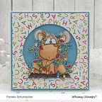 Simon Says Stamp! Whimsy Stamps MOOSE TANGLE Rubber Cling Stamp DP1025