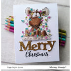Simon Says Stamp! Whimsy Stamps MOOSE TANGLE Rubber Cling Stamp DP1025