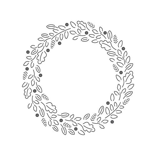 Simon Says Stamp! Simon Says Stamp ORNAMENTAL WREATH Wafer Die s673