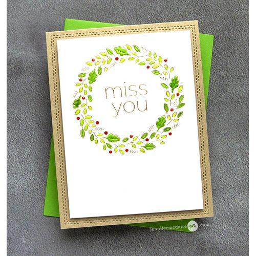 Simon Says Stamp! Simon Says Stamp ORNAMENTAL WREATH Wafer Die s673 | color-code:ALT3
