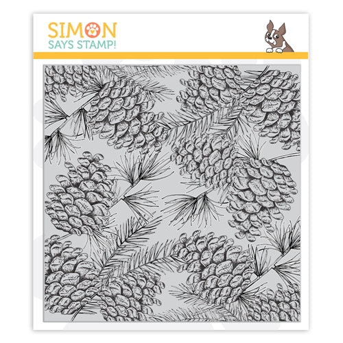 Simon Says Cling Rubber Stamp PINECONE BACKGROUND sss102094 – Simon ...