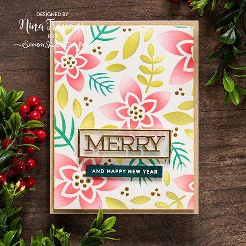 Simon Says Stamp! Simon Says Stamp Stencil WINTER FLORAL LAYERING SET ssst121458 | color-code:ALT0