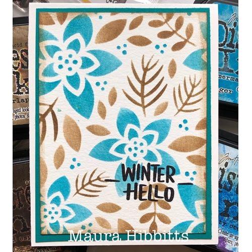 Simon Says Stamp! Simon Says Stamp Stencil WINTER FLORAL LAYERING SET ssst121458 | color-code:ALT1
