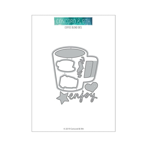 Simon Says Stamp! Concord & 9th COFFEE BLEND Dies 10723