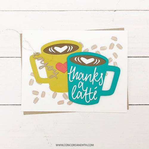Simon Says Stamp! Concord & 9th COFFEE BLEND Dies 10723
