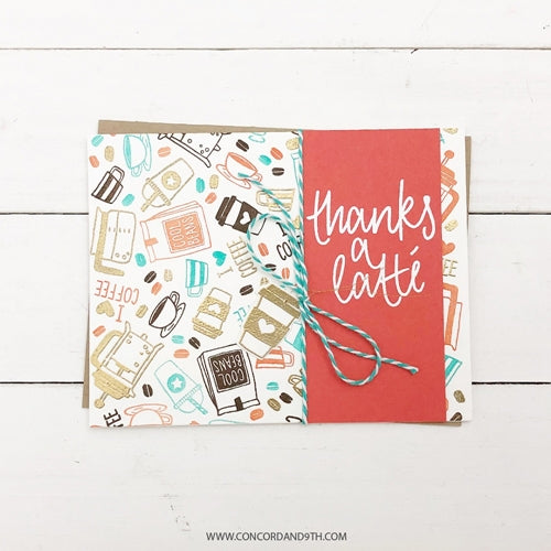 Simon Says Stamp! Concord & 9th COFFEE BLEND Dies 10723