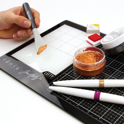 Simon Says Stamp! Tim Holtz Tonic Mat on Left TRAVEL GLASS MEDIA MAT 2632e