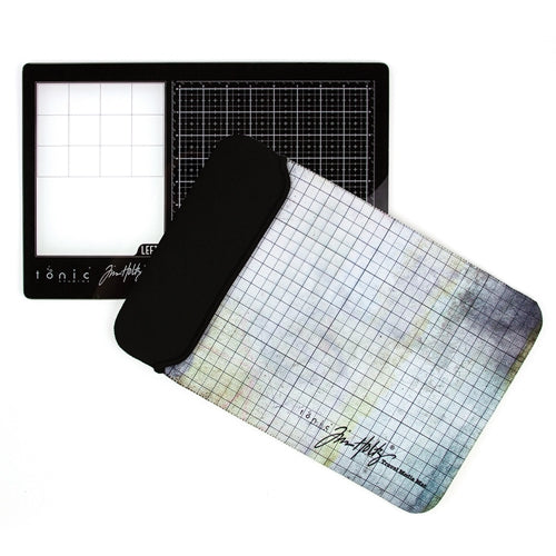 Simon Says Stamp! Tim Holtz Tonic Mat on Left TRAVEL GLASS MEDIA MAT 2632e