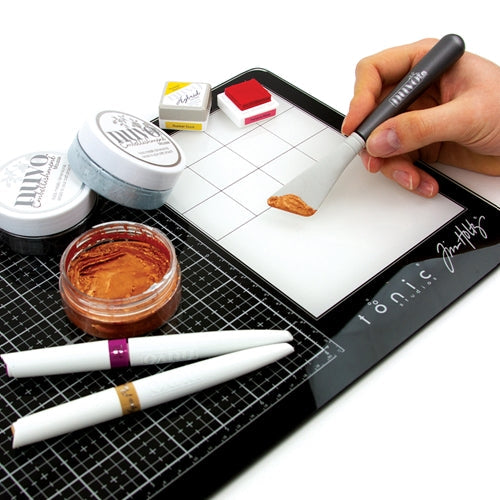 Simon Says Stamp! Tim Holtz Tonic TRAVEL GLASS MEDIA MAT 2633e