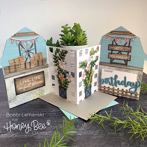 Simon Says Stamp! Honey Bee SALVAGED BRICK BACKGROUND Stencil hbsl-036 | color-code:ALT03
