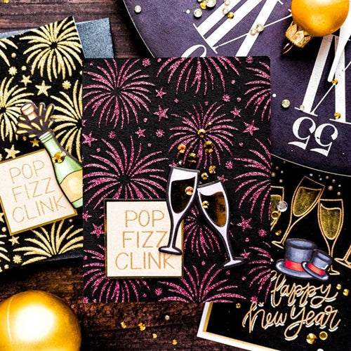 Simon Says Stamp! Pretty Pink Posh FIREWORKS Stencil | color-code:ALT1