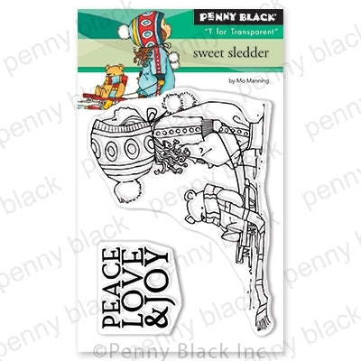 Simon Says Stamp! Penny Black Clear Stamps SWEET SLEDDER 30-647
