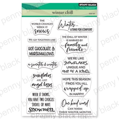 Simon Says Stamp! Penny Black Clear Stamps WINTER CHILL 30-627