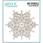 Simon Says Stamp! Gina K Designs STELLAR SNOWFLAKE Stencil 0459