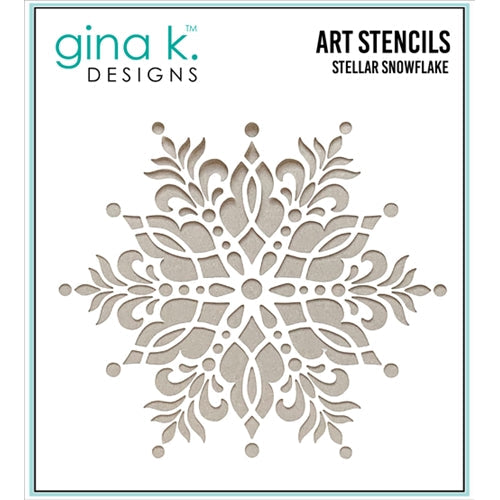 Simon Says Stamp! Gina K Designs STELLAR SNOWFLAKE Stencil 0459