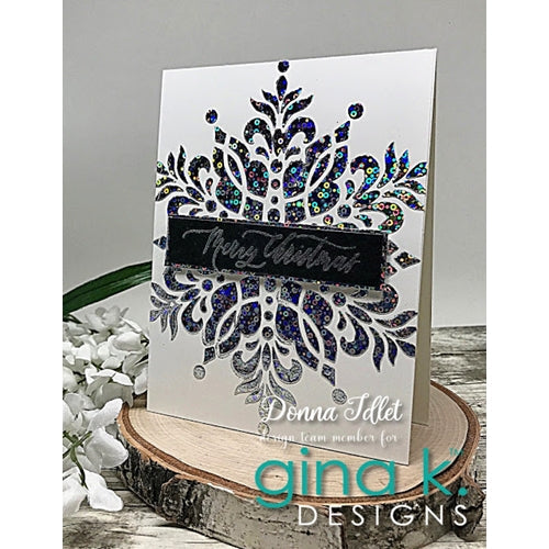 Simon Says Stamp! Gina K Designs STELLAR SNOWFLAKE Stencil 0459 | color-code:ALT1