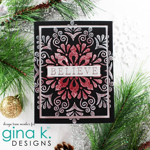 Simon Says Stamp! Gina K Designs SNOWFLAKE MANDALA Stencil 0466 | color-code:ALT1