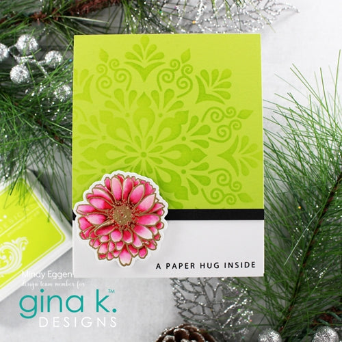 Simon Says Stamp! Gina K Designs SNOWFLAKE MANDALA Stencil 0466 | color-code:ALT2