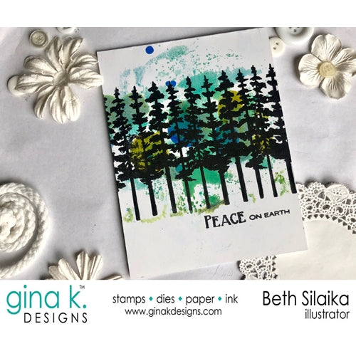 Simon Says Stamp! Gina K Designs TALL PINE Clear Stamp 0510 | color-code:ALT1