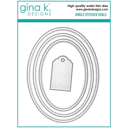 Gina K Stitched Oval Die Set