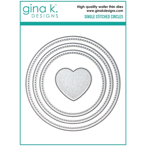 Simon Says Stamp! Gina K Designs SINGLE STITCH CIRCLE Die Set 0589