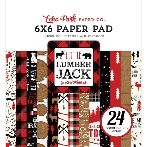 Simon Says Stamp! Echo Park LITTLE LUMBERJACK 6 x 6 Paper Pad ll195023