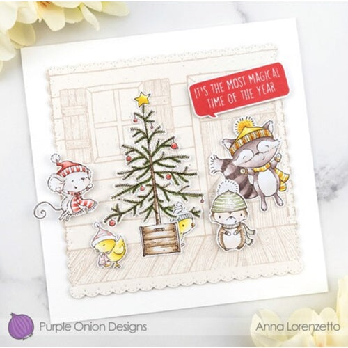 Simon Says Stamp! Purple Onion Designs CABIN BACKGROUND Cling Stamp pod1163 | color-code:ALT01