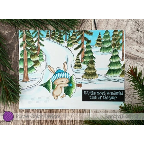 Simon Says Stamp! Purple Onion Designs WINTER TRAIL BACKGROUND Cling Stamp pod1166 | color-code:ALT014