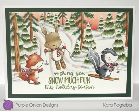 Simon Says Stamp! Purple Onion Designs WINTER TRAIL BACKGROUND Cling Stamp pod1166 | color-code:ALT023