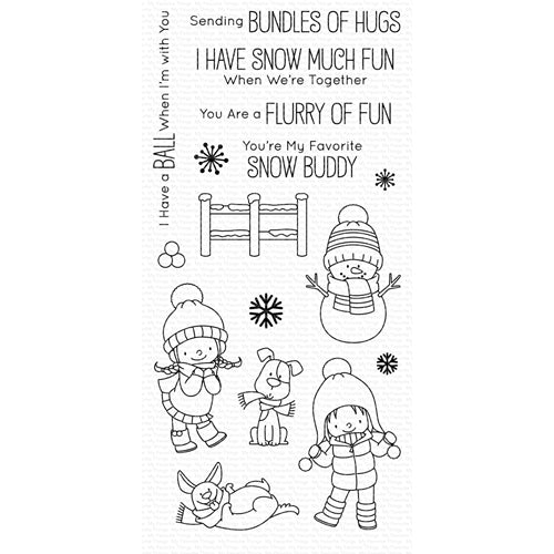 Simon Says Stamp! My Favorite Things SNOW BUDDIES Clear Stamps BB87