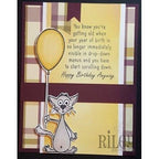 Simon Says Stamp! Riley And Company Funny Bones DROP DOWN MENU Cling Rubber Stamp RWD 744