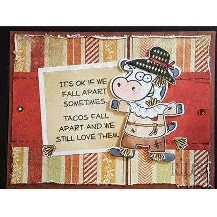 Simon Says Stamp! Riley And Company Funny Bones TACOS FALL APART Cling Rubber Stamp RWD 751