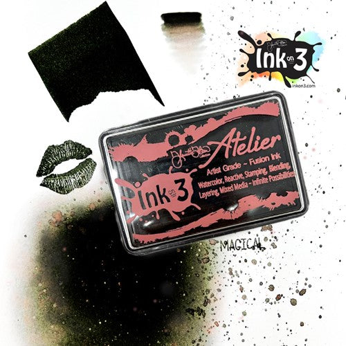 Simon Says Stamp! Inkon3 ATELIER PAINT IT BLACK Fusion Ink Pad 04055