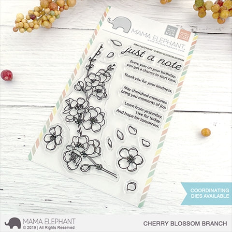 Simon Says Stamp! Mama Elephant Clear Stamps CHERRY BLOSSOM BRANCH