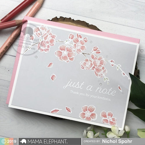 Simon Says Stamp! Mama Elephant Clear Stamps CHERRY BLOSSOM BRANCH