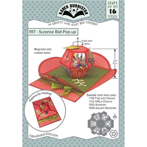 Simon Says Stamp! Karen Burniston SURPRISE BALL POP UP Die Set 1117