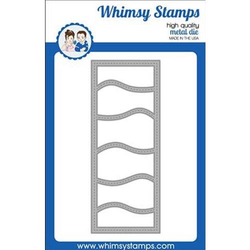 Simon Says Stamp! Whimsy Stamps SLIMLINE WAVES Dies WSD388