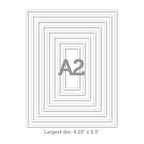 Simon Says Stamp! Simon Says Stamp A2 THIN FRAMES Wafer Dies sssd112065