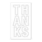 Simon Says Stamp! Simon Says Stamp LARGE OUTLINE THANKS Wafer Die sssd112062