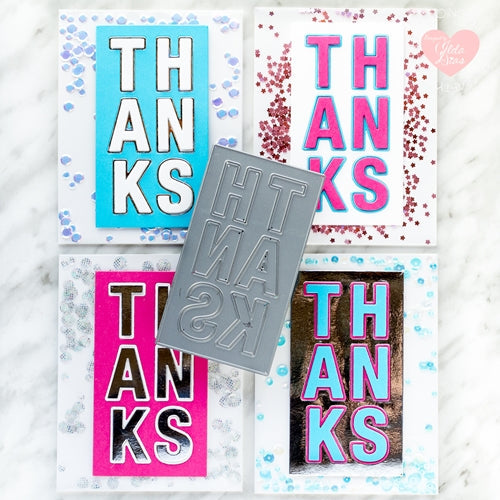 Simon Says Stamp! Simon Says Stamp LARGE OUTLINE THANKS Wafer Die sssd112062 | color-code:ALT4