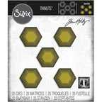Simon Says Stamp! Tim Holtz Sizzix STACKED TILES HEXAGONS Thinlits Die Set 664420