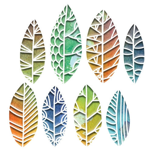Simon Says Stamp! Tim Holtz Sizzix CUT OUT LEAVES Thinlits Die Set 664431 | color-code:ALT1