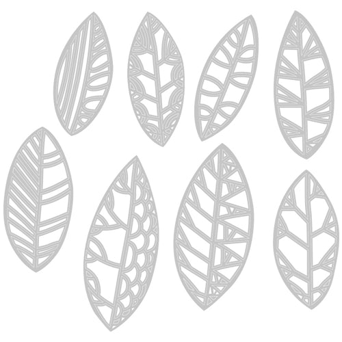 Simon Says Stamp! Tim Holtz Sizzix CUT OUT LEAVES Thinlits Die Set 664431