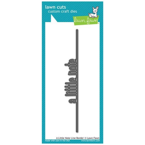 Simon Says Stamp! Lawn Fawn A LITTLE NOTE LINE BORDER Die Cut LF2176