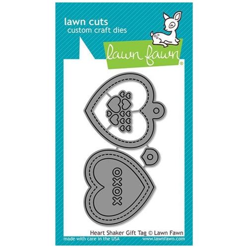 Simon Says Stamp! Lawn Fawn HEART SHAKER GIFT TAG Die Cuts LF2174