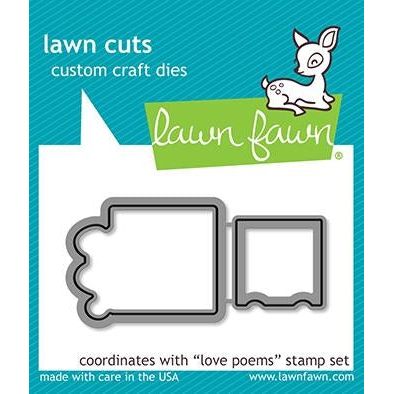 Simon Says Stamp! Lawn Fawn LOVE POEMS Die Cuts LF2168*