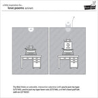 Simon Says Stamp! Lawn Fawn LOVE POEMS Clear Stamps LF2167