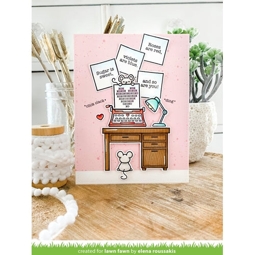 Simon Says Stamp! Lawn Fawn YOU'RE JUST MY TYPE Clear Stamps LF2165 | color-code:ALT2