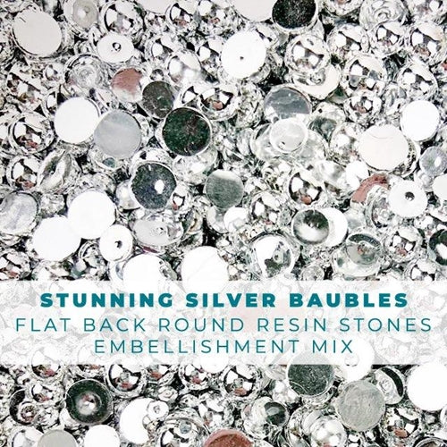 Simon Says Stamp! Trinity Stamps STUNNING SILVER BAUBLES Embellishment Box 092631